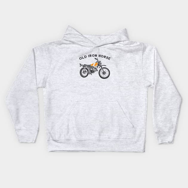 old iron horse Kids Hoodie by GS